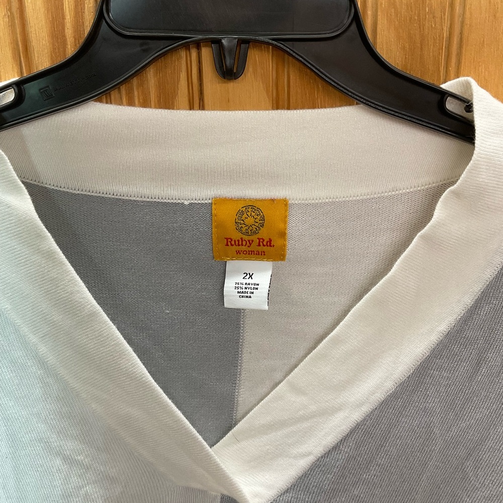 Ruby Rd. V-Neck Sweater - image 4